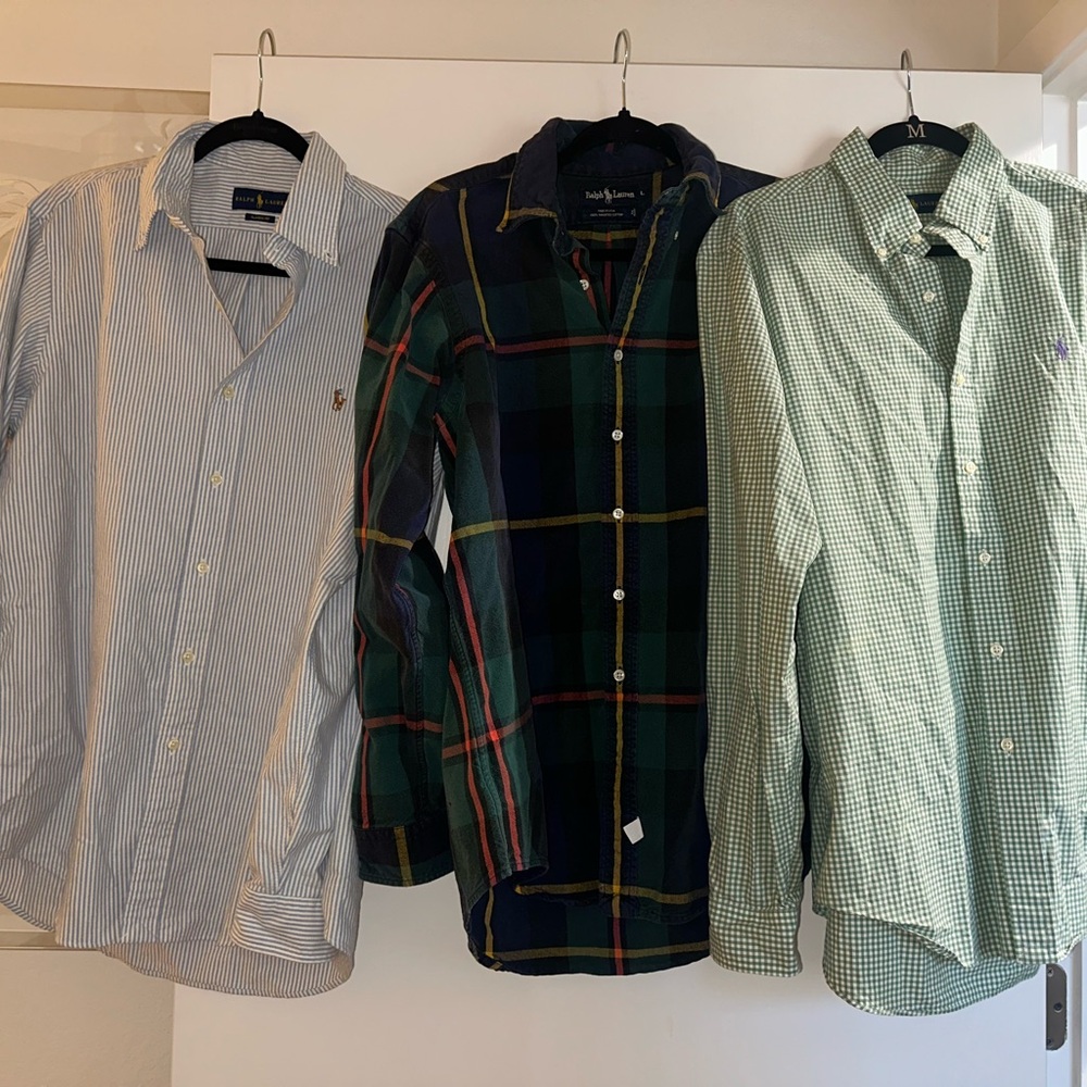 Ralph Lauren bundle deal 3 button downs